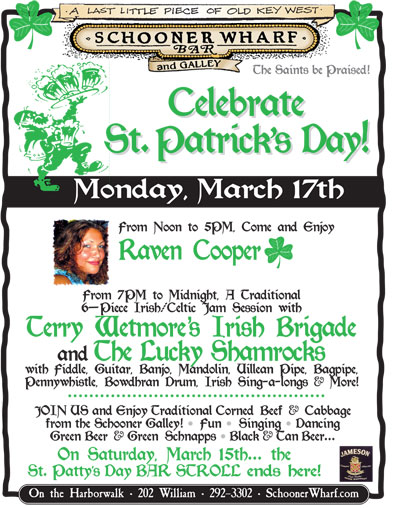 St Patrick's Day at the Schooner Wharf Bar