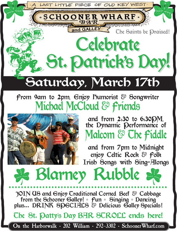 St Patrick's Day at the Schooner Wharf Bar
