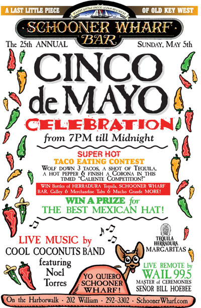 Cinco De Mayo at Schoooner Wharf Bar 2019 Flyer