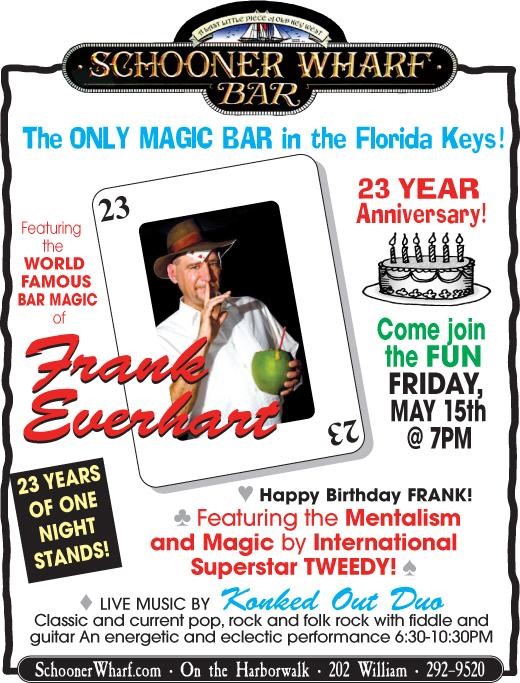 Schooner Wharf Magic Frank Anniversary Flyer 2020