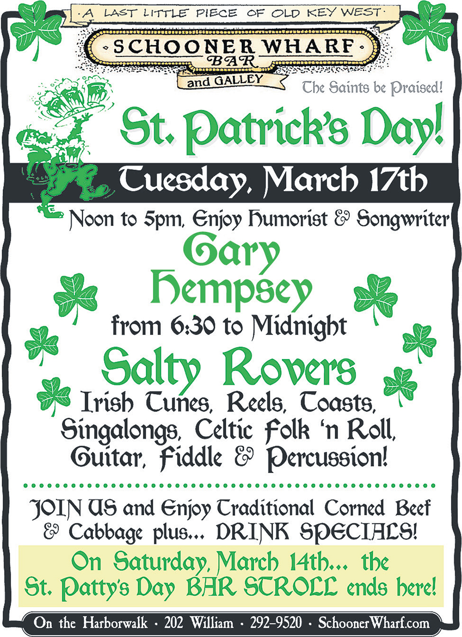 St Patrick's Day at the Schooner Wharf Bar 2020