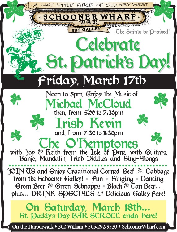 Schooner Wharf St Patrick's Day Celebrations