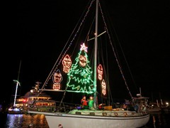 Schooner Wharf Bar Lighted Boat Parade 2018